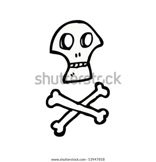 Skull Crossbones Cartoon Stock Vector Royalty Free 53947858