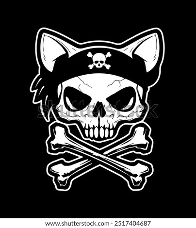 Skull crossbones Cat Vectors and Illustrations for Download. Dead cat vector