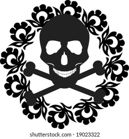 skull and crossbones decoration