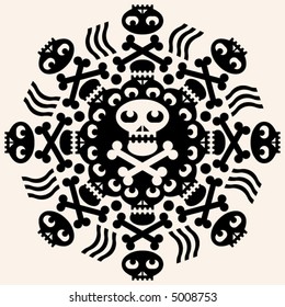 skull and crossbones decoration