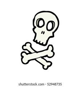 skull and crossbones drawing
