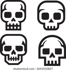 skull and crossbones head icon sheet