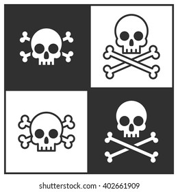 Skull and crossbones icon 