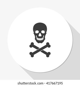 Skull and crossbones icon.