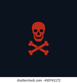 Skull and crossbones icon.
