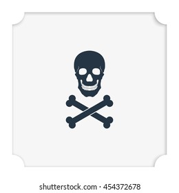 Skull and crossbones icon.