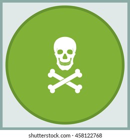 Skull and crossbones icon.