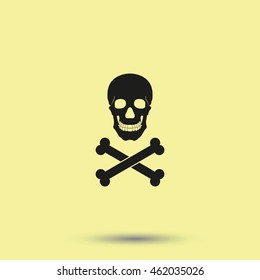 Skull and crossbones icon.