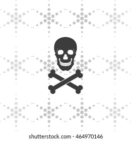 Skull and crossbones icon.