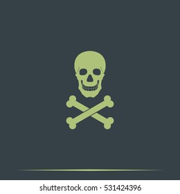 Skull and crossbones icon.