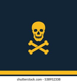 Skull and crossbones icon.