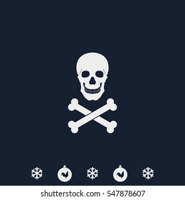 Skull and crossbones icon.