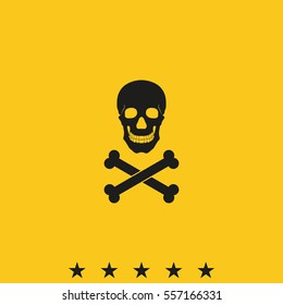 Skull and crossbones icon.