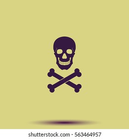 Skull and crossbones icon.