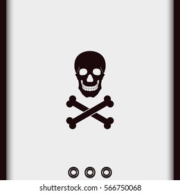 Skull and crossbones icon.