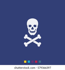 Skull and crossbones icon.