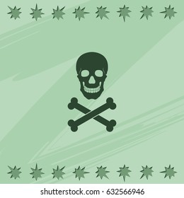 Skull and crossbones icon.