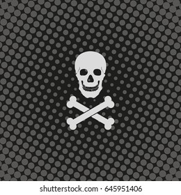 Skull and crossbones icon.