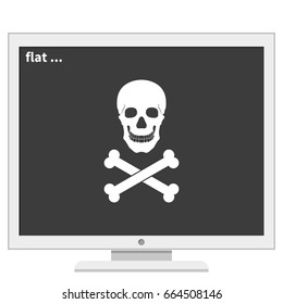 Skull and crossbones icon.