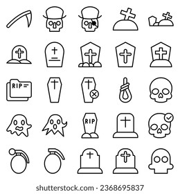 Skull and Crossbones Icon on Background Vector illustration