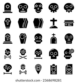 Skull and Crossbones Icon on Background Vector illustration