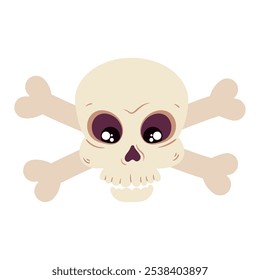 skull and crossbones isolated design