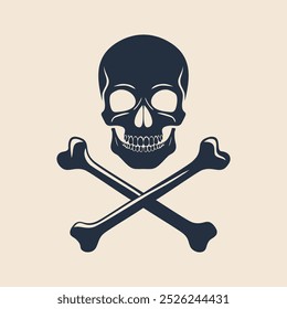 A skull and crossbones logo