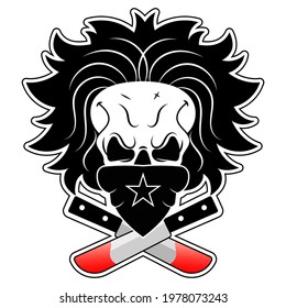 Skull and crossbones - a mark of the danger warning
