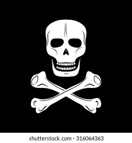 Skull Bones Vector File Stock Vector (Royalty Free) 1030534519