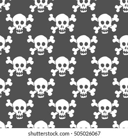 Skull and crossbones pattern