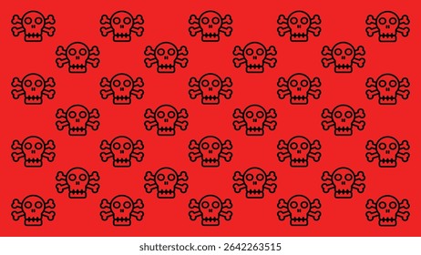 Skull and Crossbones Pattern Backgrounds