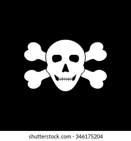 skull and crossbones as symbol of danger