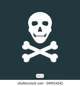 skull and crossbones as symbol of danger