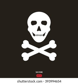skull and crossbones as symbol of danger