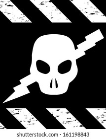 Skull and crossbones Symbol danger . Vector illustration