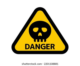 Skull Crossbones Symbol Warn Danger Vector Stock Vector (Royalty Free ...