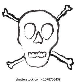 skull and crossbones. vector illustration