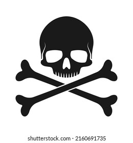 Skull Crossbones Vector Illustration Poison Toxic Stock Vector (Royalty ...