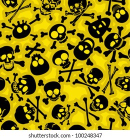 Skull & Crossbones Vectors Seamless Pattern