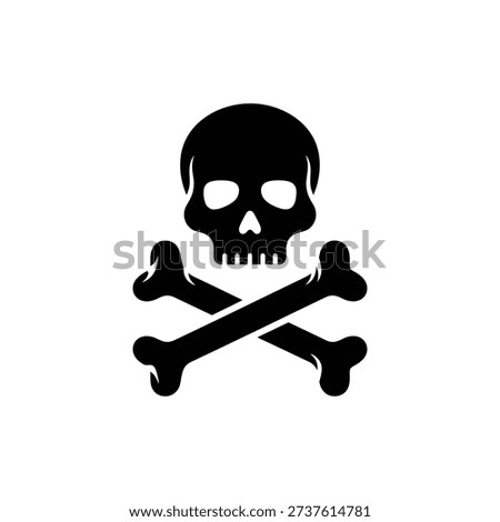 Skull and Crossbones Warning Danger Symbol Icon