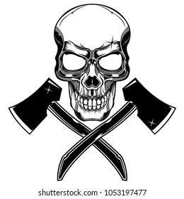 Skull and crossed axes