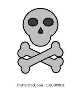 skull and crossed bones danger image