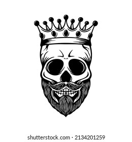 Skull Crown King Human Royal Skeleton	