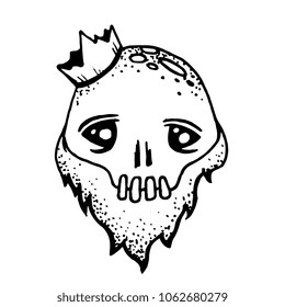 skull with crown logo
