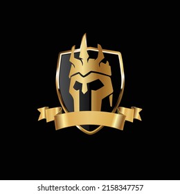 Skull Crown Shield Power King Mascot Abstract Mark Pictorial Emblem Logo Symbol Iconic Creative Modern Minimal Editable In Vector Format