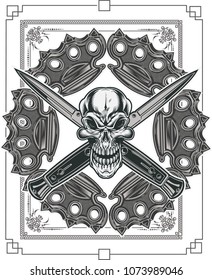 skull dagger knife 