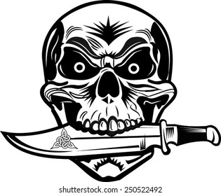 Skull Dagger Knife 