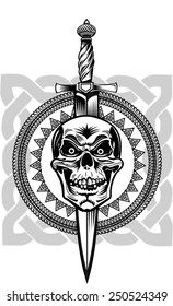 skull dagger knife 