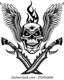 skull dagger knife 