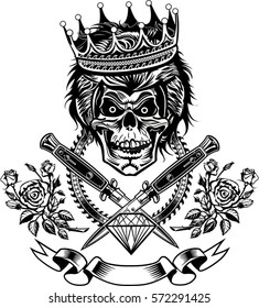 skull dagger knife 